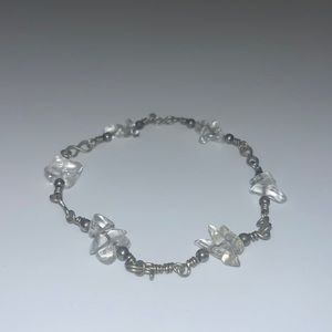 Mexican clear quartz stone bracelet